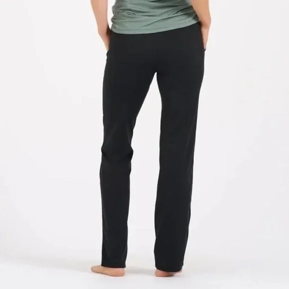 Vuori Women's Halo Wide Leg Flare Pant Front Seams Black Size XS X-Small VW425 - Picture 5 of 16